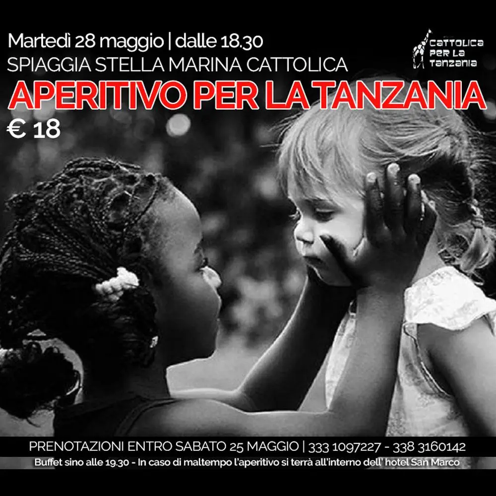 locandina aperitivo per la Tanzania